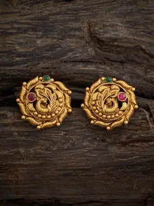 Kushal's Fashion Jewellery Gold-Plated Classic Studs Earrings