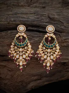 Kushal's Fashion Jewellery Copper Ruby Chandbalis