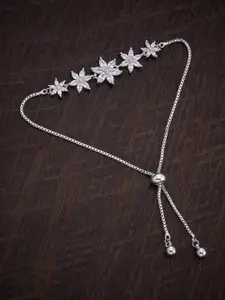 Kushal's Fashion Jewellery Rhodium-Plated Armlet Bracelet