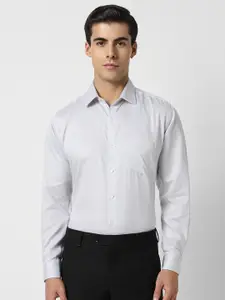 Van Heusen Slim Fit Textured Pure Cotton Party Shirt