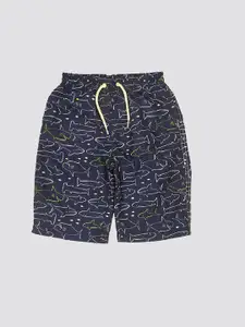 mothercare Boys Mid Rise Abstract Printed Shorts