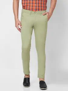 GIORDANO Men Mid-Rise Slim Fit Chinos Trousers