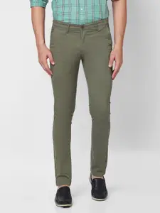 GIORDANO Men Mid-Rise Slim Fit Chinos Trousers