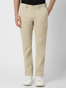 Van Heusen Sport Men Mid Rise Slim Fit Pure Cotton Trousers