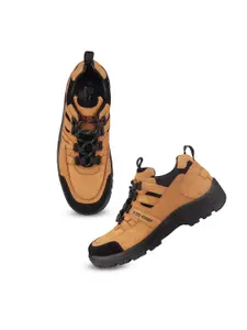 Red Chief Men Round Toe Leather Trekking Shoes