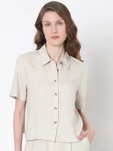 Vero Moda Opaque Spread Collar Casual Shirt