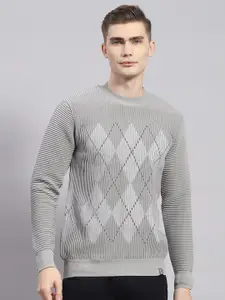Monte Carlo Geometric Printed Woollen Pullover