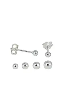 Silverwala 92.5 Sterling Silver Contemporary Studs Earrings