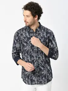 VALEN CLUB Slim Fit Floral Printed Casual Shirt