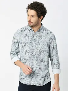 VALEN CLUB Slim Fit Floral Printed Casual Shirt