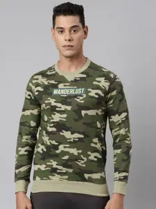 DIXCY SCOTT Camouflage Printed Pullover Sweatshirt
