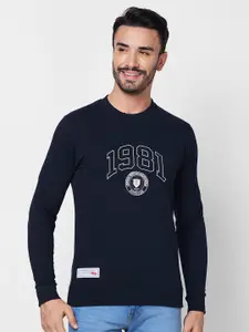 GIORDANO Typography Printed Pullover Sweatshirt