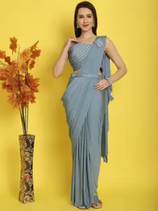 Mitera Embellished Ready to Wear Saree With Belt