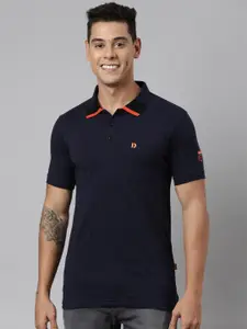DIXCY SCOTT Polo Collar Short Sleeves Cotton T-shirt
