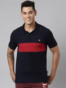 DIXCY SCOTT Colourblocked Short Sleeves Regular Fit T-shirt