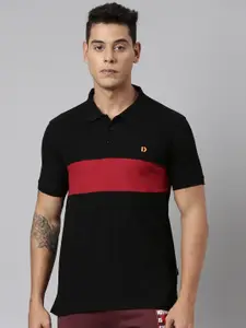 DIXCY SCOTT Colourblocked Short Sleeves Regular Fit Tshirt