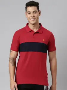 DIXCY SCOTT Colourblocked Short Sleeves Regular Fit Tshirts