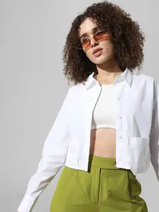 ONLY Spread Collar Opaque Casual Shirt