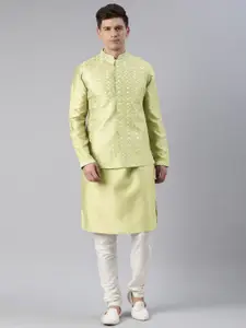 TheEthnic.Co Embroidered Nehru Jacket