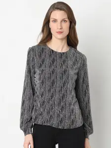 Vero Moda Sequined Embellished Round Neck Top