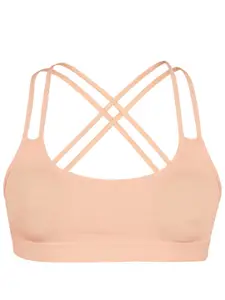 DChica Girls Full Coverage Removable Padding Cotton Workout Bra With All Day Comfort