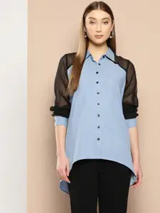 Chemistry Women Premium Colourblocked Casual Shirt