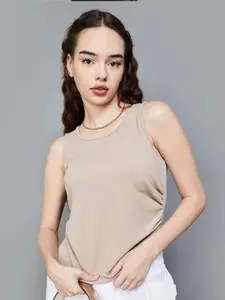 Ginger by Lifestyle Round Neck Cotton Top