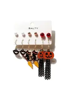 SALTY Set Of 6 Contemporary Drop Earrings