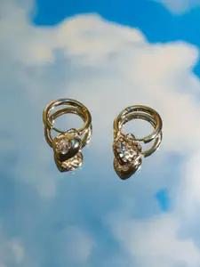 SALTY Gold Plated Hoop Earrings