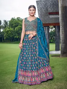 Chandbaali Embroidered Ready to Wear Lehenga & Blouse With Dupatta