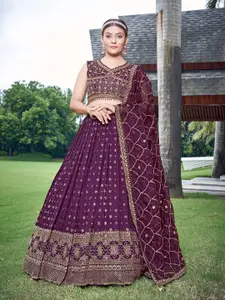 Chandbaali Embroidered Sequinned Ready to Wear Lehenga & Blouse With Dupatta