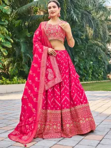Chandbaali Embroidered Sequined Ready to Wear Lehenga & Blouse With Dupatta