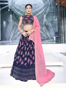 Chandbaali Embroidered Sequined Ready to Wear Lehenga & Blouse With Dupatta