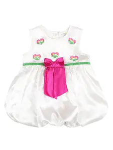 BAESD Girls Floral Print Satin Fit & Flare Dress