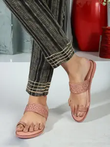 Carlton London Embellished One Toe Flats