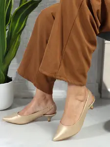 Carlton London Pointed Toe Kitten Heeled Pumps