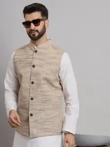 Latest Chikan Garments Woven Design Nehru Jacket