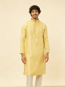 Manyavar Floral Regular Kurta with Pyjamas