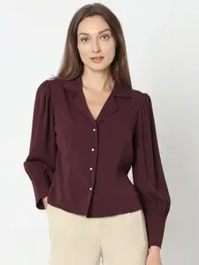 Vero Moda Spread Collar Long Sleeves Opaque Casual Shirt