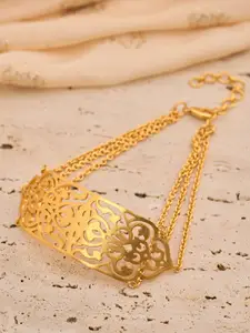 trueBrowns Gold-Plated Brass Necklace