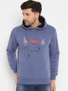 Duke Graphic Printed Hooded Cotton Sweatshirt