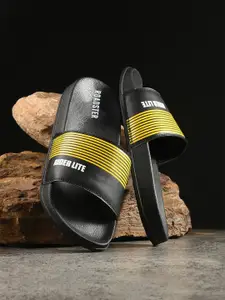 The Roadster Lifestyle Co. Men Striped Sliders