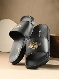 The Roadster Lifestyle Co. Men Printed Sliders