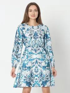 Vero Moda Ethnic Motifs Printed Fit & Flare Dress