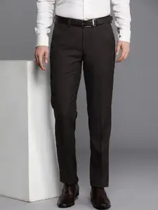 Louis Philippe Men Mid-Rise Regular Fit Formal Trousers