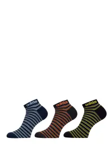 ADIDAS Men Pack of 3 Heel & Toe Terry Low Cut Socks
