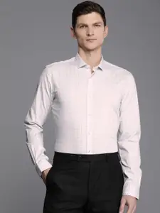 Louis Philippe Ath.Work Men Super Slim Fit Micro Checks Opaque Checked Formal Shirt
