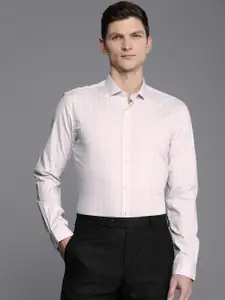 Louis Philippe Ath.Work  Super Slim Fit Checked Semiformal Shirt