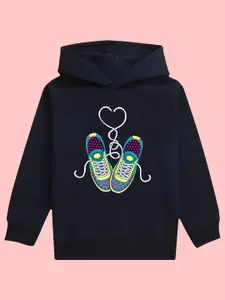 BAESD Girls Shoes Printed Hooded Fleece Pullover