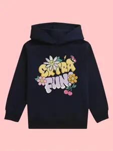 BAESD Girls Extra Fun Printed Hooded Fleece Pullover
